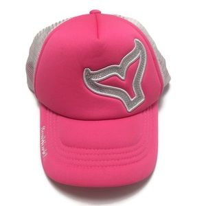 Genuine SeaWorld Snap Back Mesh Hat - Pink